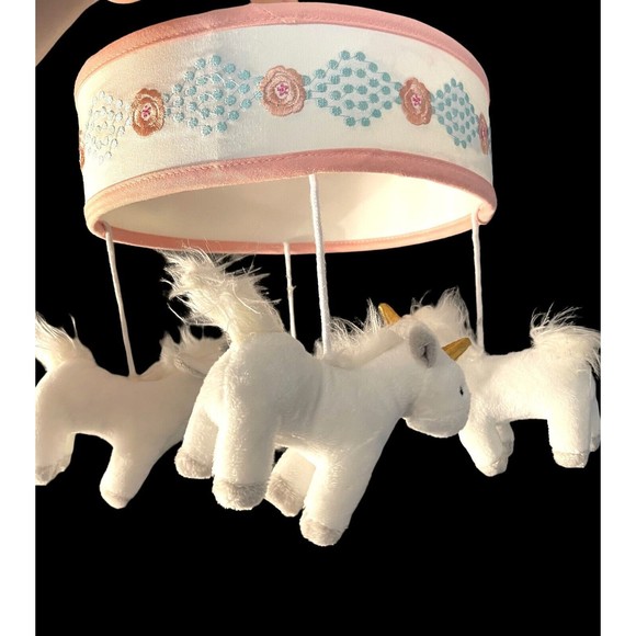 Levtex Baby Anastasia Unicorn Mobile  Pink White - Picture 5 of 5